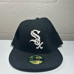 Black New Era 59FIFTY Cap -White Sox-